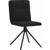 Jídelní židle 2 ks textil [4101234] (Barva Černá)