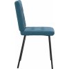 Jídelní židle 4 ks samet [3315167] (Barva Modrá)