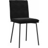 Jídelní židle 4 ks samet [3315350] (Barva Černá)