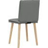 Jídelní židle 2 ks textil [4101256] (Barva Tmavě šedá)