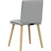 Jídelní židle 4 ks textil [3315355] (Barva Světle šedá)