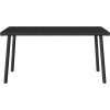 Zahradní konferenční stolek obdélníkový 80x40x37 cm [4104055] (Barva Černá)