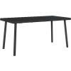Zahradní konferenční stolek obdélníkový 80x40x37 cm [4104055] (Barva Černá)