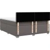 Box spring postel s matrací 180 x 200 cm umělá kůže [3288432] (Barva Černá)
