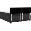 Box spring postel s matrací 180 x 200 cm umělá kůže [3286132] (Barva Černá)