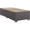 Box spring postel s matrací 80 x 200 cm umělá kůže [3288398] (Barva Šedá)