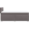 Box spring postel s matrací 80 x 200 cm umělá kůže [3288398] (Barva Šedá)