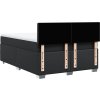 Box spring postel s matrací 140 x 190 cm umělá kůže [3286120] (Barva Černá)