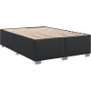 Box spring postel s matrací 140 x 190 cm umělá kůže [3286120] (Barva Černá)