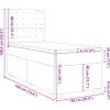 Box spring postel s matrací 90 x 190 cm samet [3293101] (Barva Tmavě zelená)
