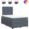 Box spring postel s matrací 120x190 cm samet [3294581] (Barva Tmavě šedá)