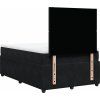 Box spring postel s matrací 120 x 190 cm samet [3294581] (Barva Tmavě šedá)