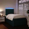Box spring postel s matrací 120 x 190 cm samet [3294581] (Barva Tmavě šedá)