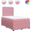 Box spring postel s matrací 120 x 190 cm samet [3294581] (Barva Tmavě šedá)