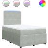 Box spring postel s matrací 120 x 190 cm samet [3294581] (Barva Tmavě šedá)