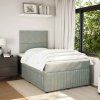 Box spring postel s matrací 120 x 190 cm samet [3294581] (Barva Tmavě šedá)