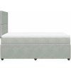 Box spring postel s matrací 120 x 190 cm samet [3294581] (Barva Tmavě šedá)