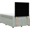 Box spring postel s matrací 120 x 190 cm samet [3294581] (Barva Tmavě šedá)