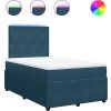 Box spring postel s matrací 120 x 190 cm samet [3294581] (Barva Tmavě šedá)