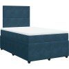 Box spring postel s matrací 120 x 190 cm samet [3294581] (Barva Tmavě šedá)