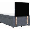 Box spring postel s matrací 120 x 190 cm samet [3294581] (Barva Tmavě šedá)