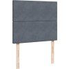 Box spring postel s matrací 120 x 190 cm samet [3294581] (Barva Tmavě šedá)