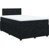 Box spring postel s matrací 120x190 cm samet [3289999] (Barva Tmavě šedá)