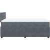 Box spring postel s matrací 120x190 cm samet [3289999] (Barva Tmavě šedá)