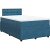 Box spring postel s matrací 120x190 cm samet [3289999] (Barva Tmavě šedá)