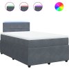 Box spring postel s matrací 120x190 cm samet [3289989] (Barva Tmavě zelená)