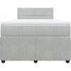Box spring postel s matrací 120x190 cm samet [3289989] (Barva Tmavě zelená)