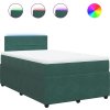 Box spring postel s matrací 120x190 cm samet [3289989] (Barva Tmavě zelená)