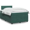 Box spring postel s matrací 120x190 cm samet [3289989] (Barva Tmavě zelená)