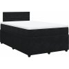 Box spring postel s matrací 120x190 cm samet [3289989] (Barva Tmavě zelená)