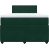 Box spring postel s matrací 120x190 cm samet [3289989] (Barva Tmavě zelená)