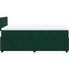 Box spring postel s matrací 120x190 cm samet [3289989] (Barva Tmavě zelená)