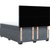 Box spring postel s matrací 140 x 190 cm samet [3290918] (Barva Světle šedá)