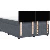 Box spring postel s matrací 140 x 190 cm samet [3290030] (Barva Černá)