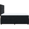Box spring postel s matrací 140 x 190 cm samet [3294635] (Barva Tmavě šedá)