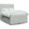 Box spring postel s matrací 140 x 190 cm samet [3294635] (Barva Tmavě šedá)
