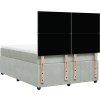 Box spring postel s matrací 140 x 190 cm samet [3294635] (Barva Tmavě šedá)