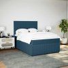 Box spring postel s matrací 140 x 190 cm samet [3294635] (Barva Tmavě šedá)