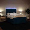 Box spring postel s matrací 140 x 190 cm samet [3294635] (Barva Tmavě šedá)