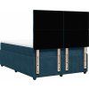 Box spring postel s matrací 140 x 190 cm samet [3294635] (Barva Tmavě šedá)