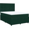 Box spring postel s matrací 140 x 190 cm samet [3294635] (Barva Tmavě šedá)