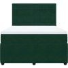 Box spring postel s matrací 140 x 190 cm samet [3294635] (Barva Tmavě šedá)