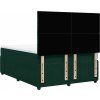 Box spring postel s matrací 140 x 190 cm samet [3294635] (Barva Tmavě šedá)