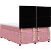 Box spring postel s matrací 140 x 190 cm samet [3294635] (Barva Tmavě šedá)