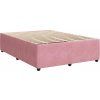 Box spring postel s matrací 140 x 190 cm samet [3294635] (Barva Tmavě šedá)