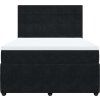 Box spring postel s matrací 140 x 190 cm samet [3294635] (Barva Tmavě šedá)